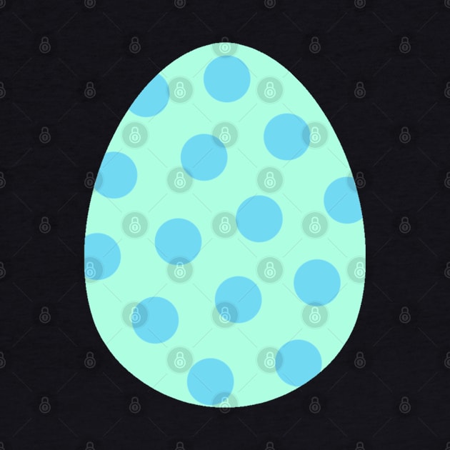 Easter egg mint with blue dots by Crea Twinkles